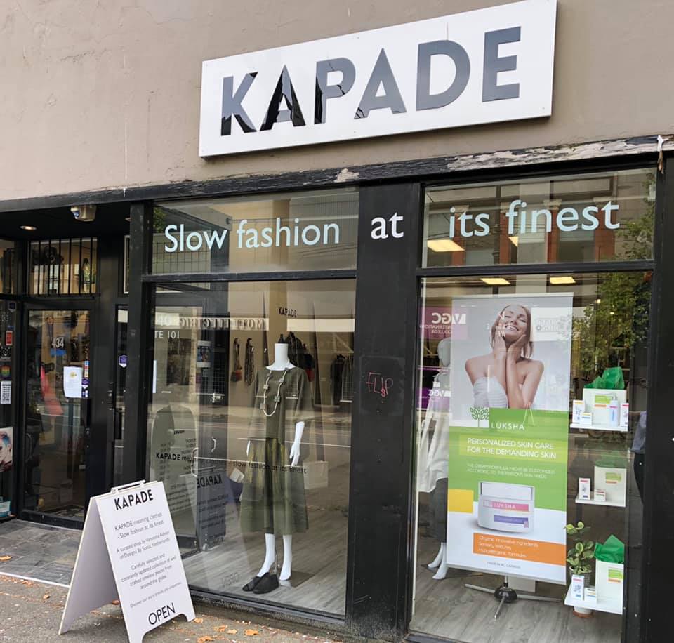 Find us in Kapade Fashion Store, downtown Vancouver!