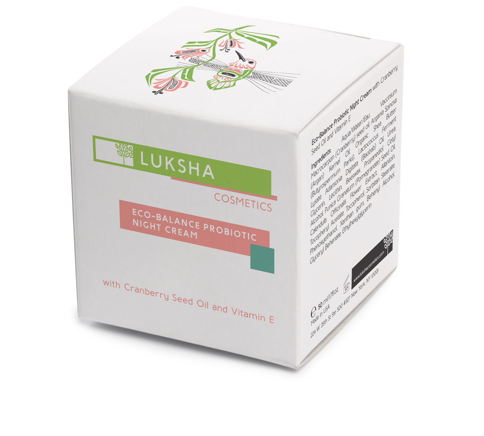 Eco-Balance Probiotic Night Cream with Cranberry Seed Oil and Vitamin E