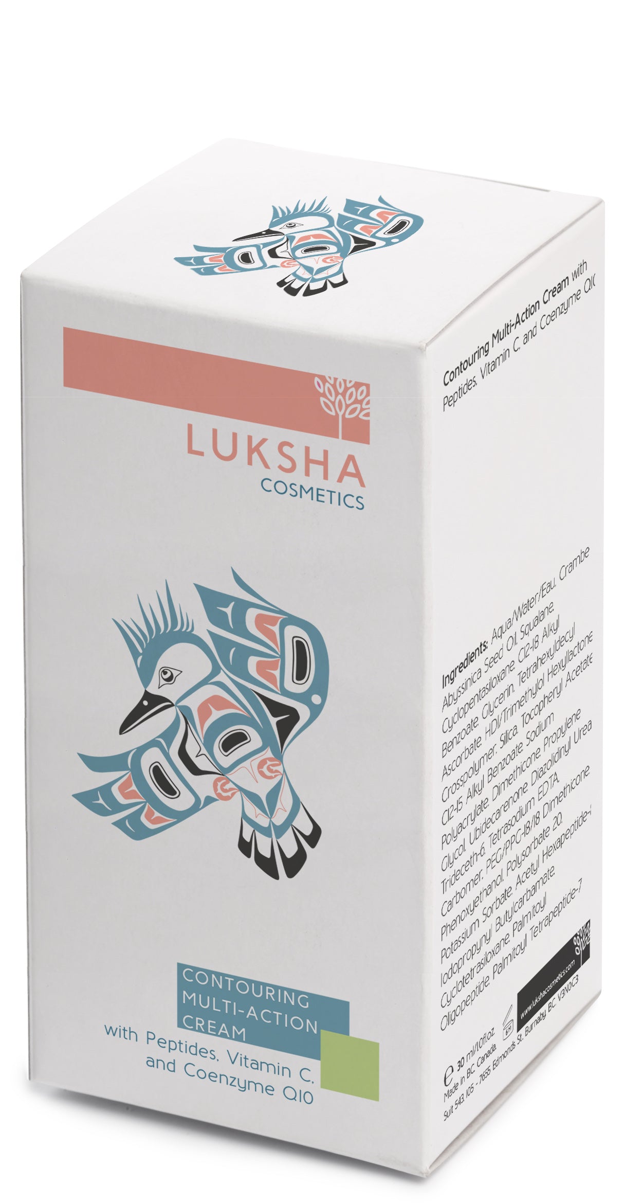 Contouring Multi-Action Cream with Peptides, Vitamin C, and Coenzyme Q10.