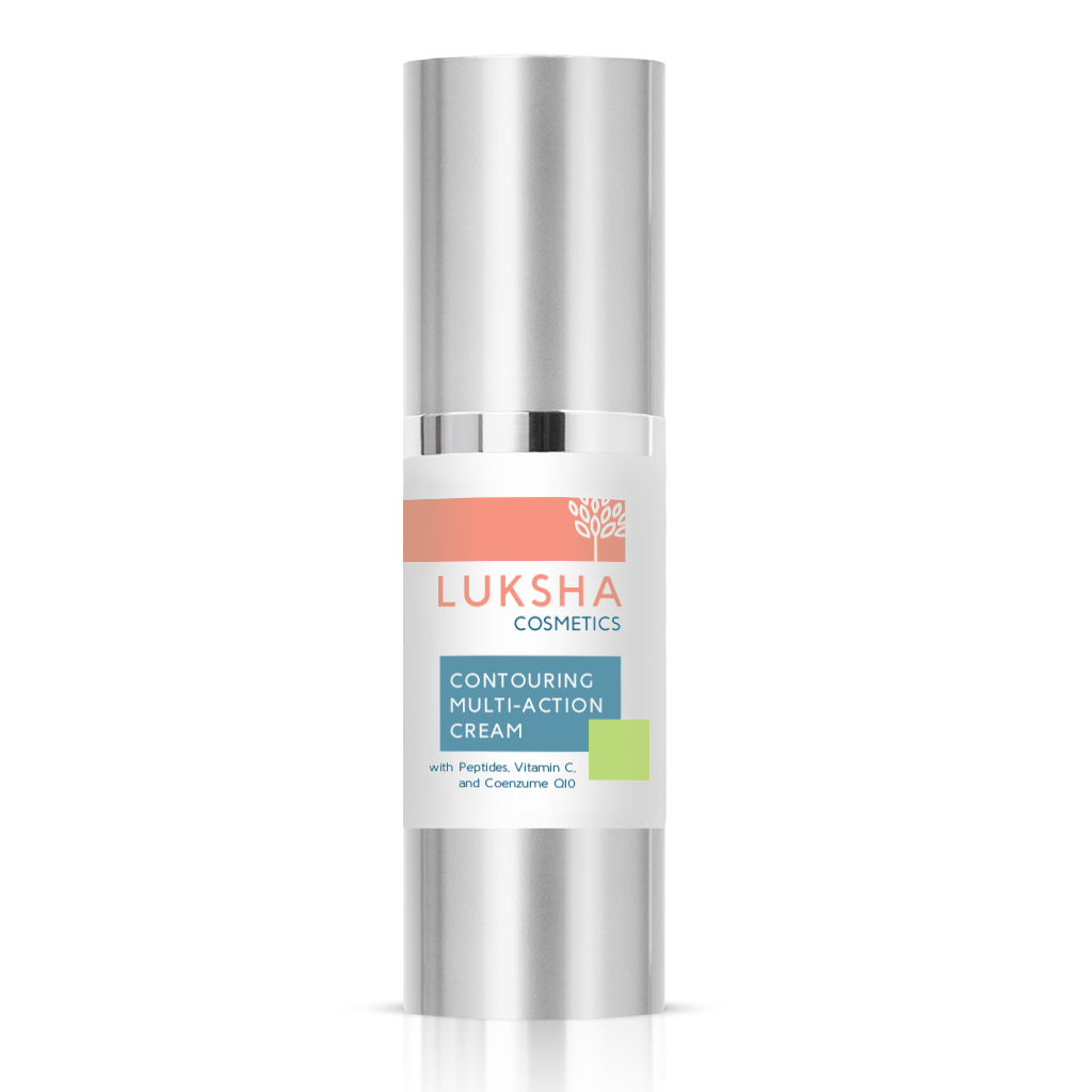 Contouring Multi-Action Cream with Peptides, Vitamin C, and Coenzyme Q10.