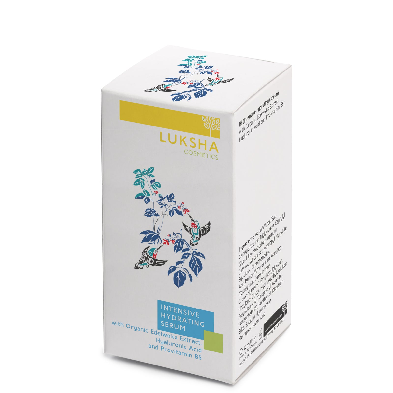 Intensive Hydrating Serum with Edelweiss, Hyaluronic Acid and Provitamin B5.